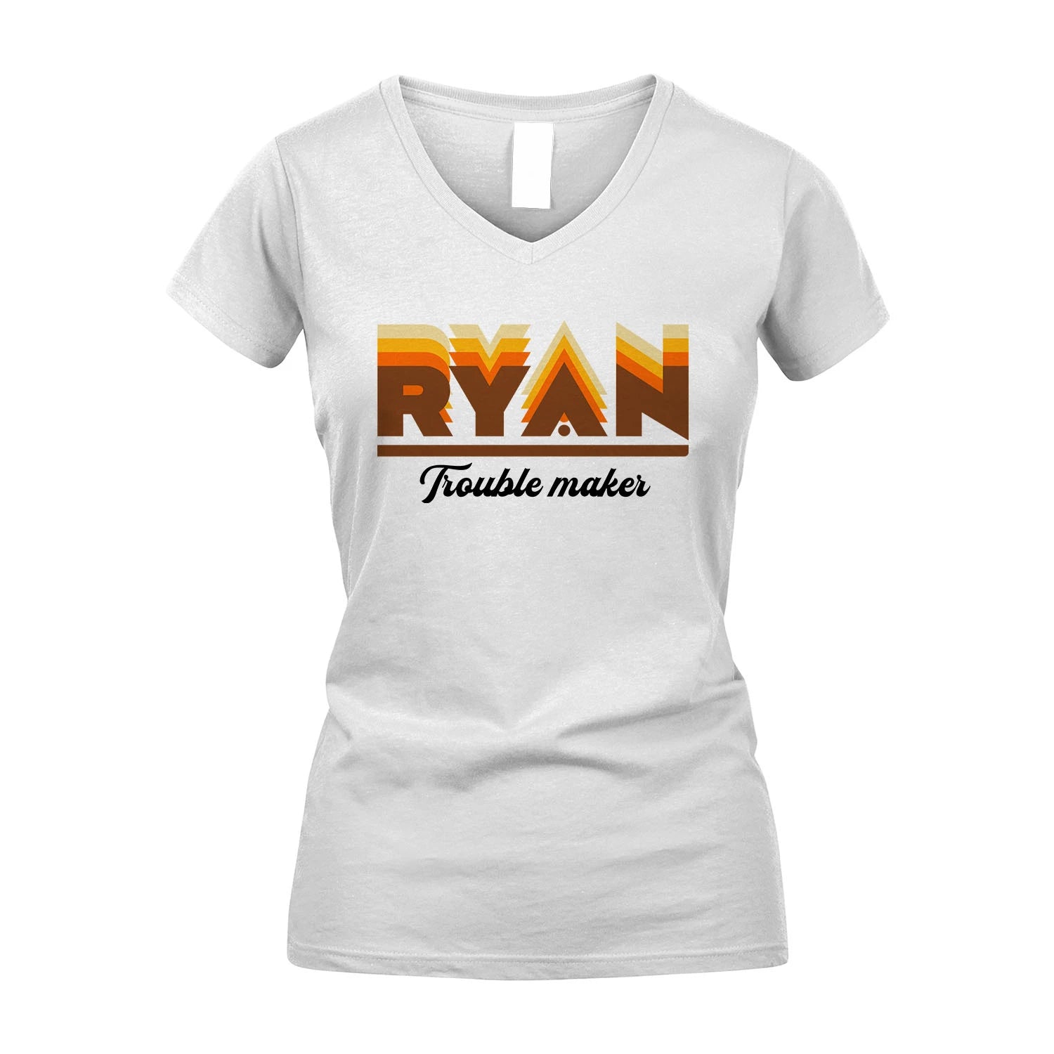 Your Name Trouble Maker Funny Shirt RYAN M1-34