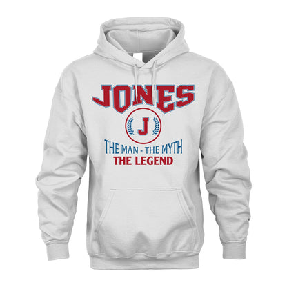 The Man The Myth The Legend Jet Style Shirt JONES M1-9