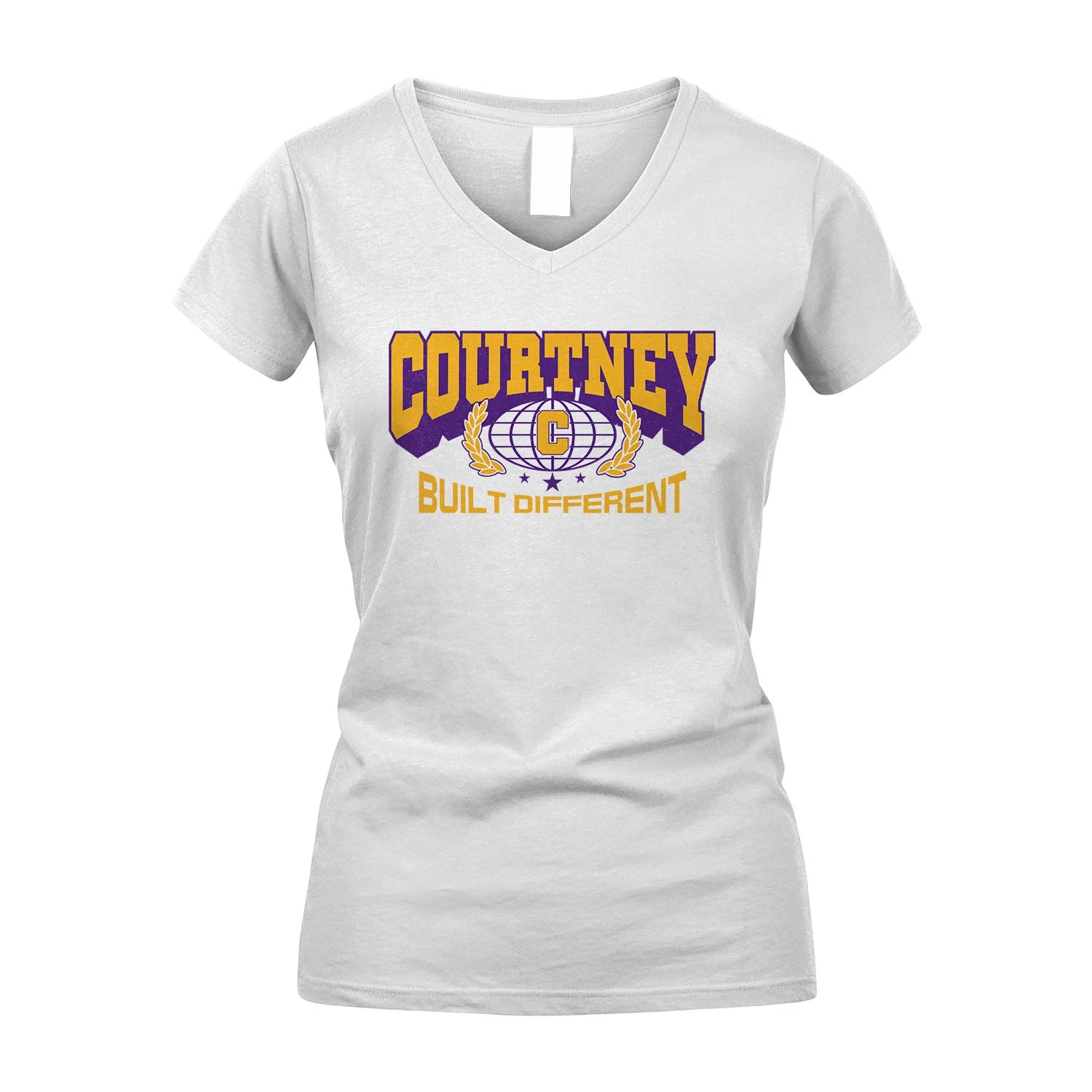 Your Name Built Different Sporty Shirt COURTNEY M1-32