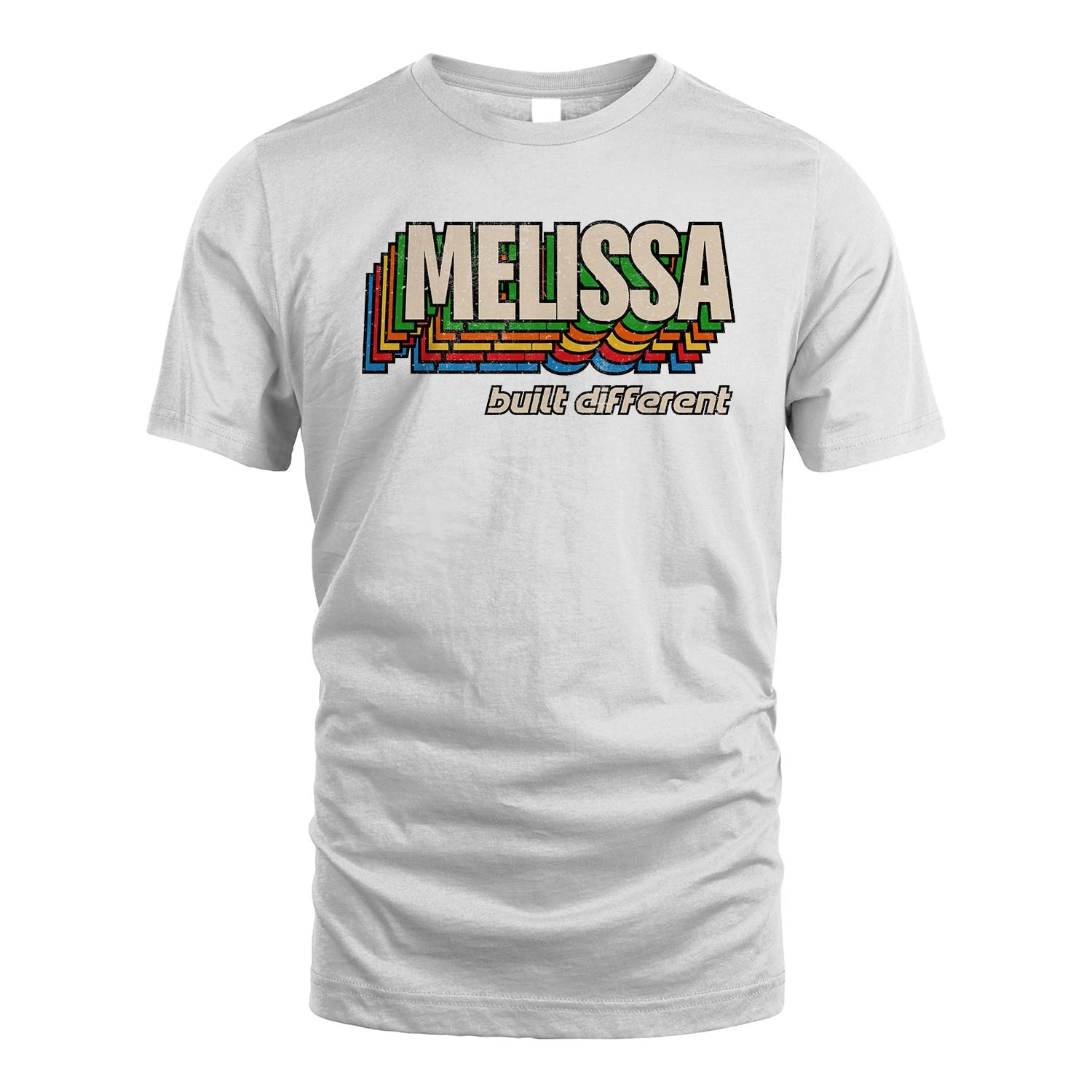 Your Name Built Different Retro Shirt MELISSA M1-26