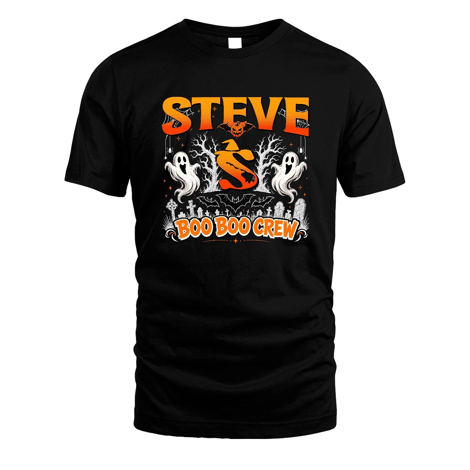 Boo Boo Crew Halloween Custom Name Shirt STEVE M1-28