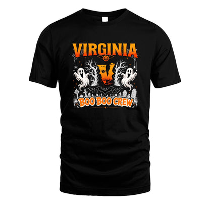 Boo Boo Crew Halloween Custom Name Shirt VIRGINIA M1-28