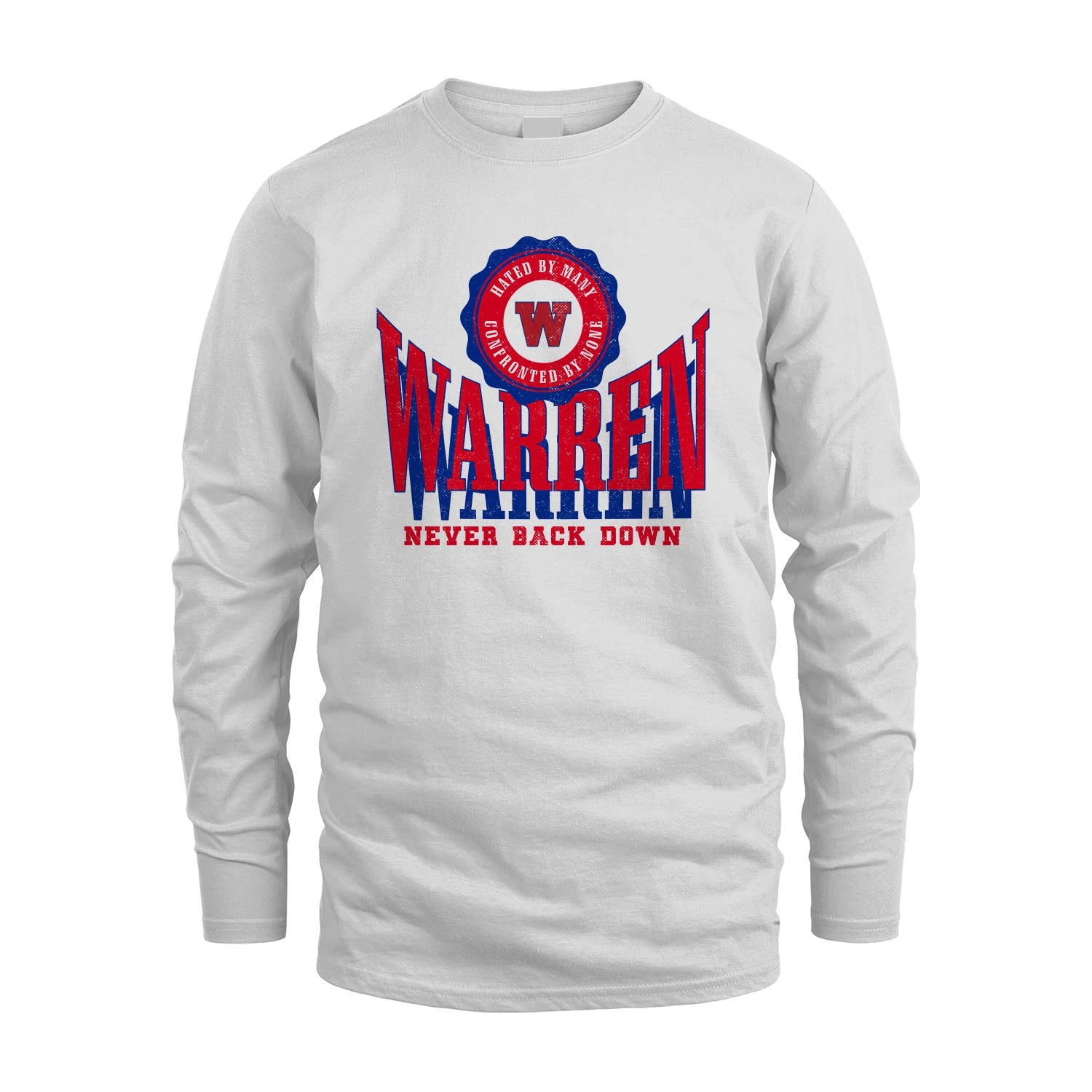 Your Name Never Back Down Shirt WARREN M1-33