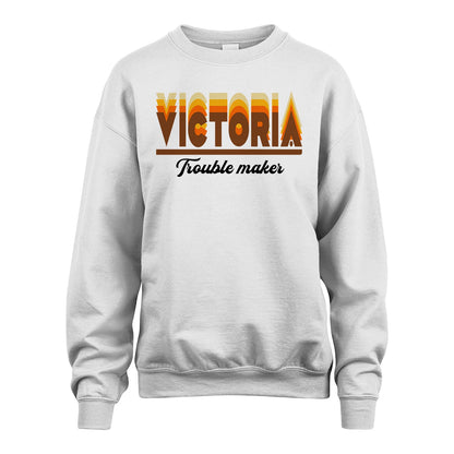 Your Name Trouble Maker Funny Shirt VICTORIA M1-34