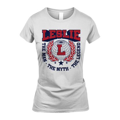 The Man The Myth The Legend Logo Shirt LESLIE M1-30