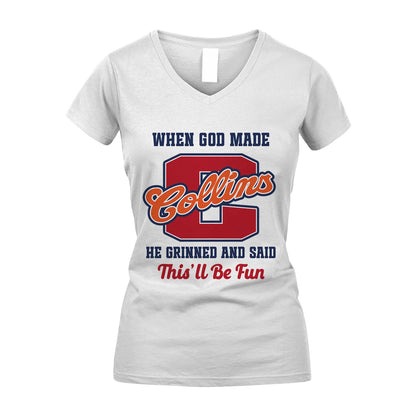 God Made Your Name Custom Shirt COLLINS M1-16