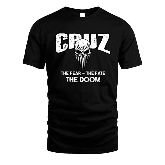 The Fear The Fate The Doom Skull Shirt CRUZ M1-39
