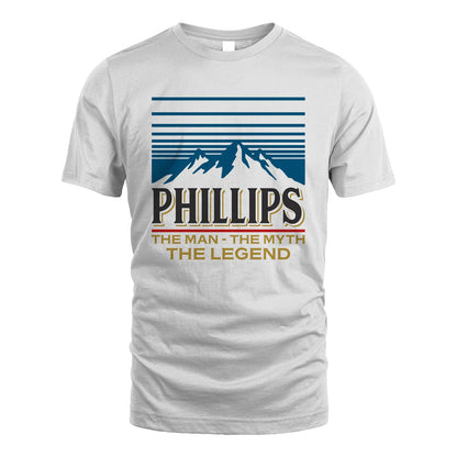The Man The Myth The Legend Vintage Mountain Shirt PHILLIPS M1-19