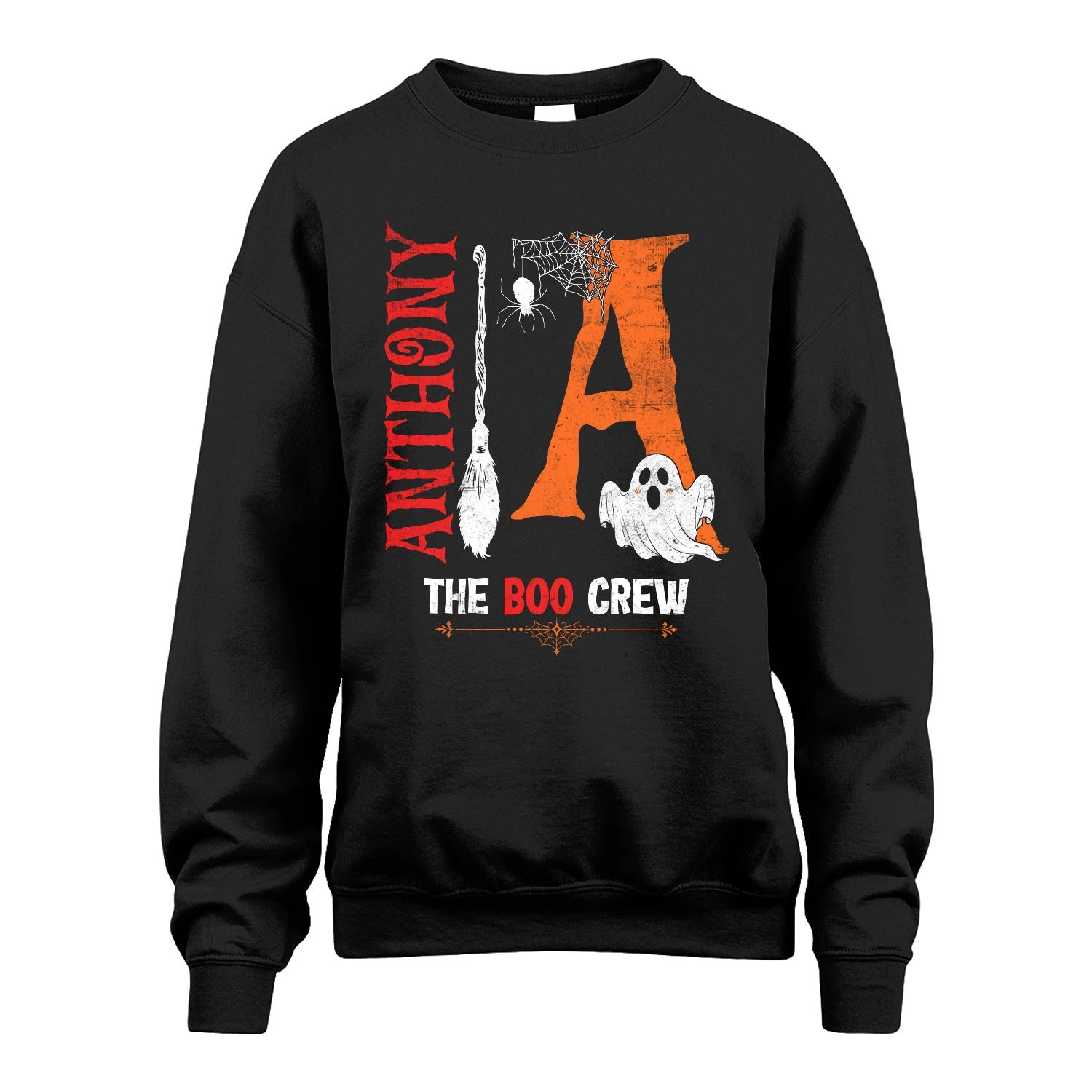 The Boo Crew Halloween With Your Name Shirt ANTHONY M1-23
