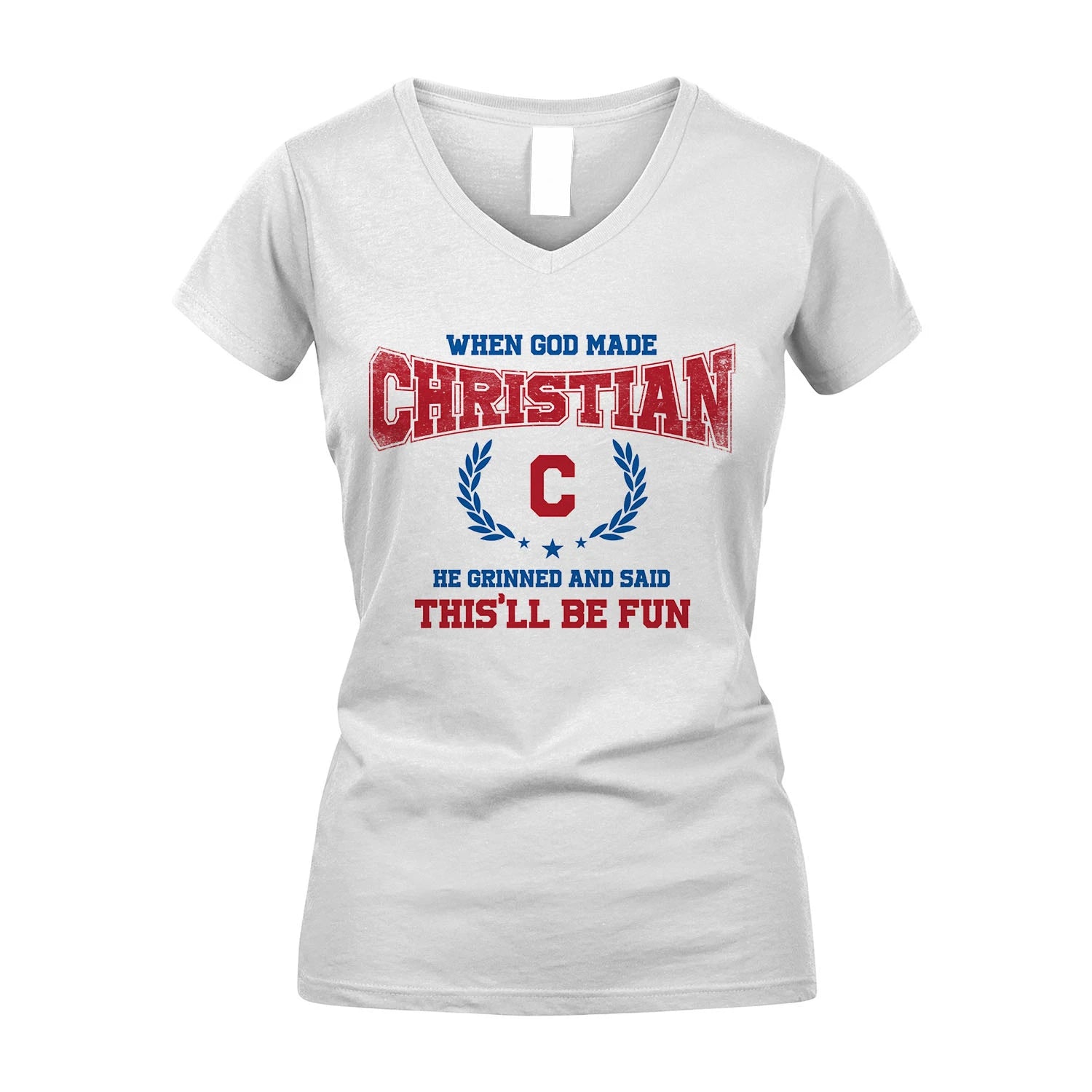 When God Made He Grinned And Said This'll Be Fun Shirt CHRISTIAN M1-12