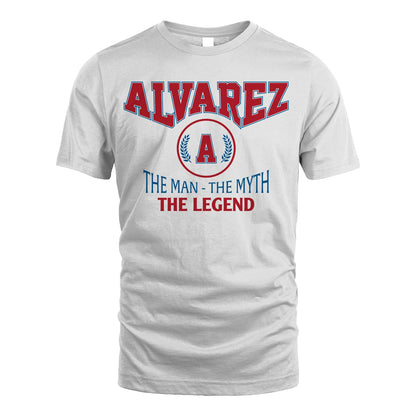 The Man The Myth The Legend Jet Style Shirt ALVAREZ M1-9