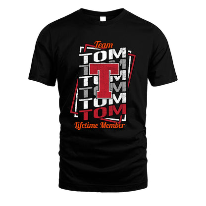 Team Your Name Lifetime Member Sporty Shirt TOM M1-25