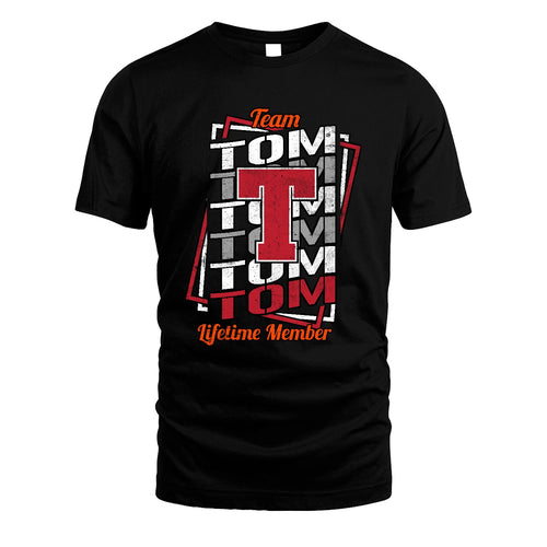 Team Your Name Lifetime Member Sporty Shirt TOM M1-25