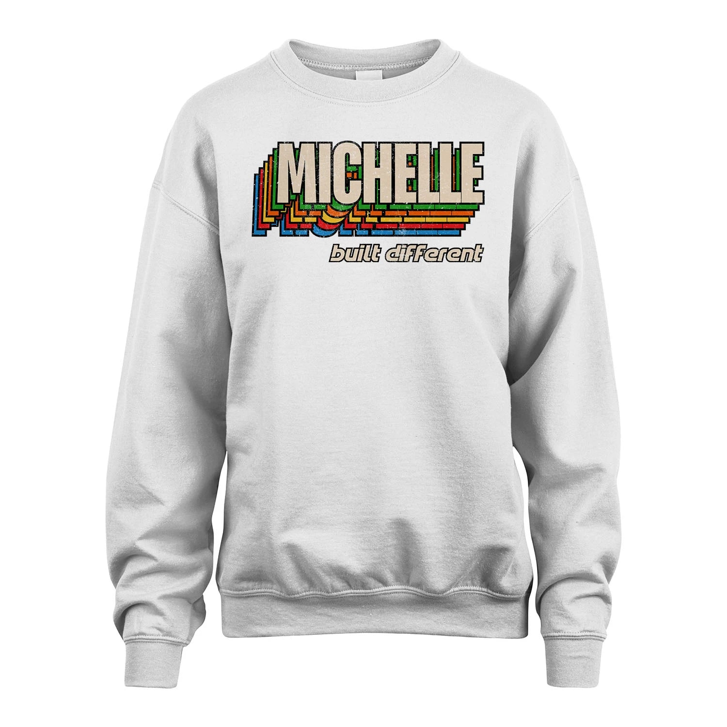 Your Name Built Different Retro Shirt MICHELLE M1-26