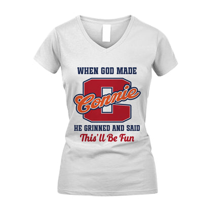 God Made Your Name Custom Shirt CONNIE M1-16