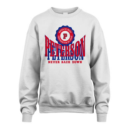 Your Name Never Back Down Shirt PETERSON M1-33