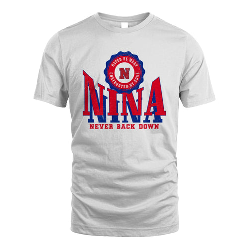 Your Name Never Back Down Shirt NINA M1-33