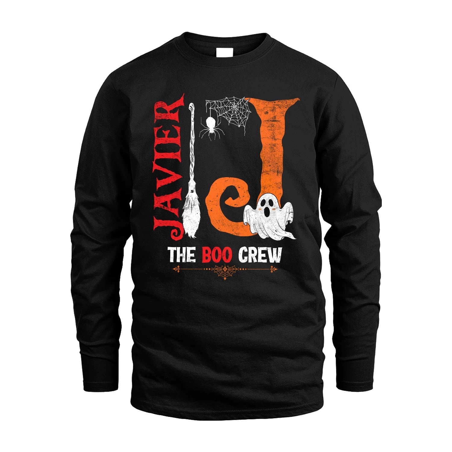 The Boo Crew Halloween With Your Name Shirt JAVIER M1-23