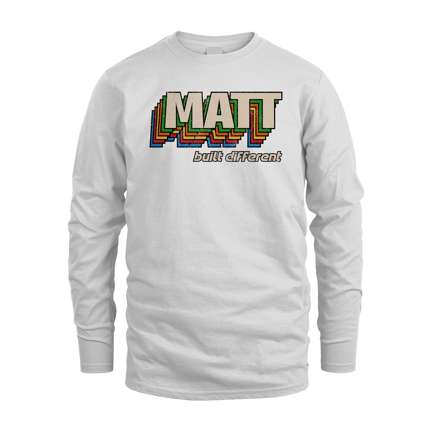 Your Name Built Different Retro Shirt MATT M1-26
