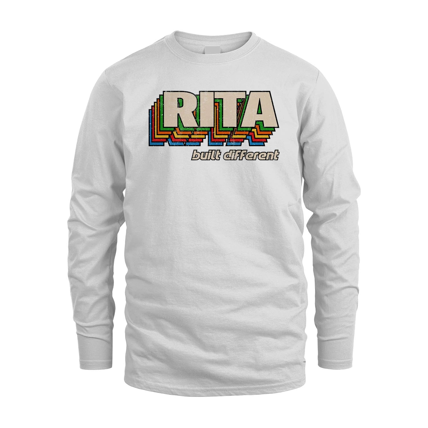 Your Name Built Different Retro Shirt RITA M1-26