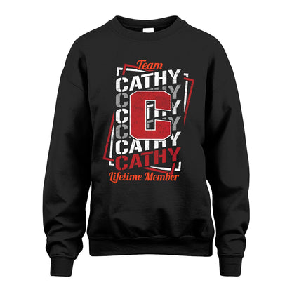 Team Your Name Lifetime Member Sporty Shirt CATHY M1-25