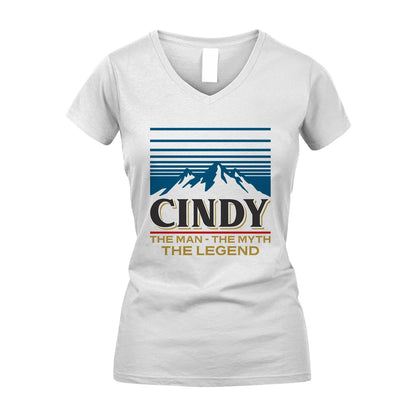 The Man The Myth The Legend Vintage Mountain Shirt CINDY M1-19