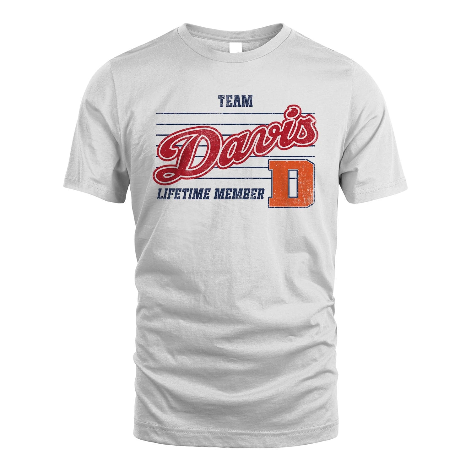 Team Your Name Lifetime Member Vintage Shirt DAVIS M1-24