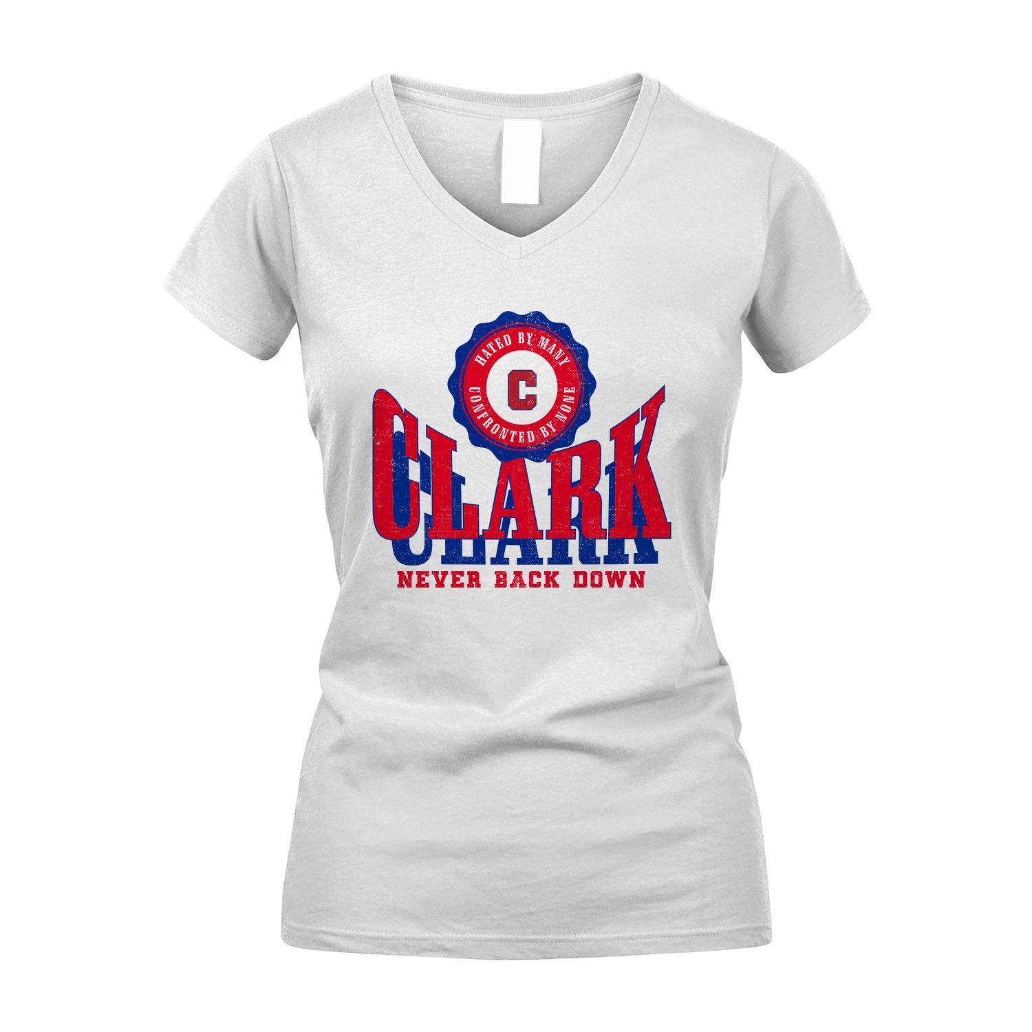 Your Name Never Back Down Shirt CLARK M1-33