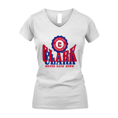 Your Name Never Back Down Shirt CLARK M1-33