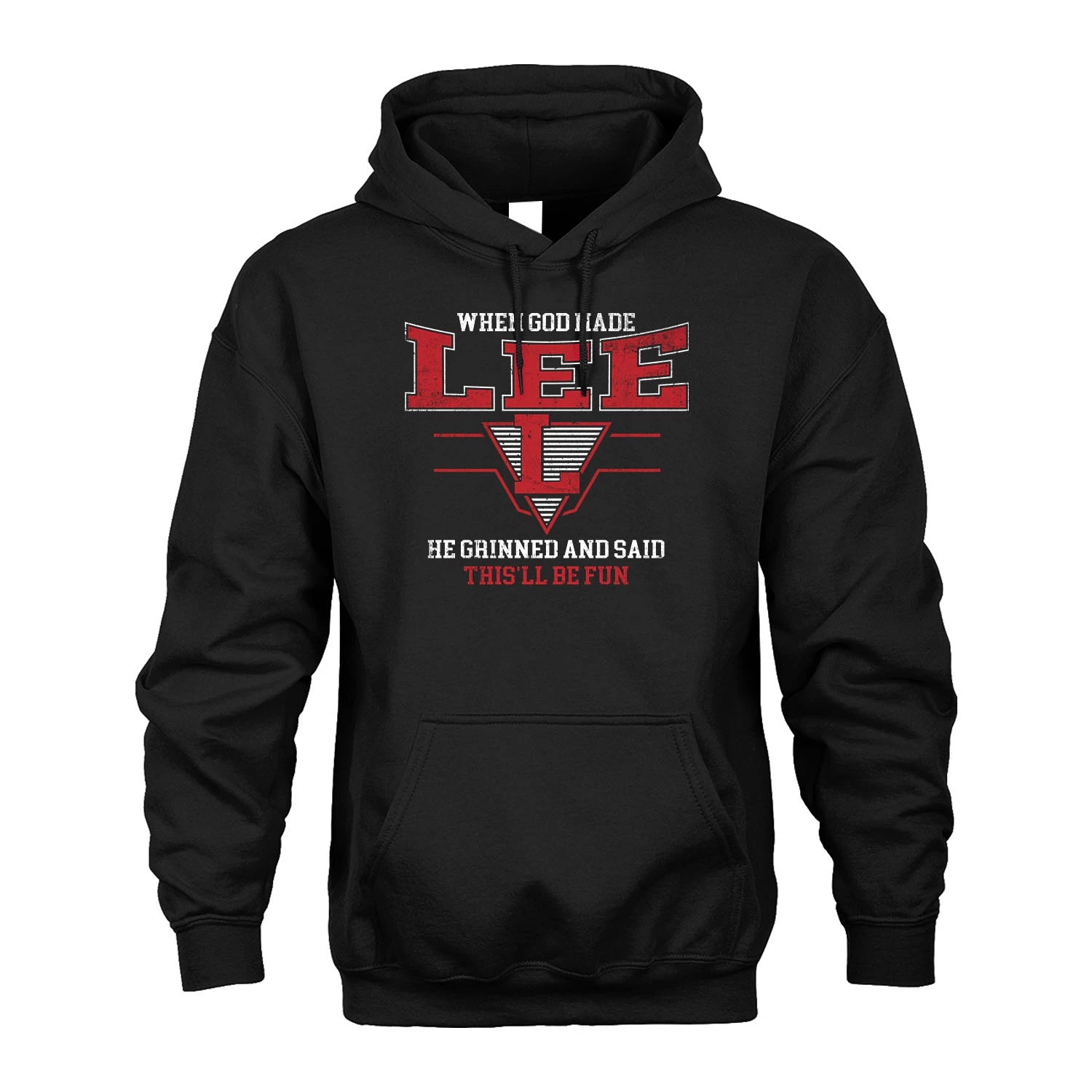 When God Made Your Name He Grinned And Said This'll Be Fun Baseball Shirt LEE M1-29