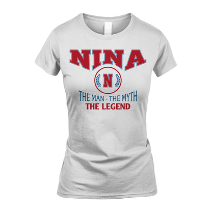 The Man The Myth The Legend Jet Style Shirt NINA M1-9