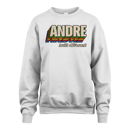 Your Name Built Different Retro Shirt ANDRE M1-26