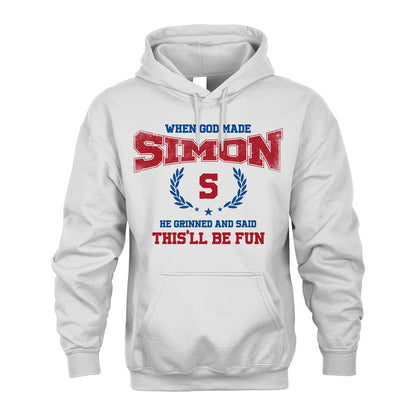 When God Made He Grinned And Said This'll Be Fun Shirt SIMON M1-12