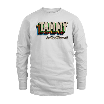 Your Name Built Different Retro Shirt TAMMY M1-26