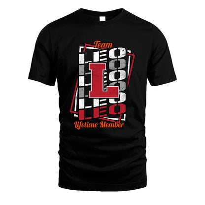 Team Your Name Lifetime Member Sporty Shirt LEO M1-25