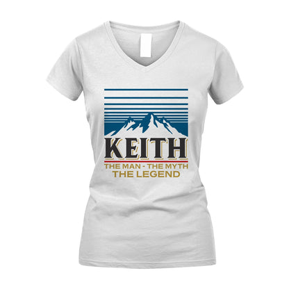 The Man The Myth The Legend Vintage Mountain Shirt KEITH M1-19