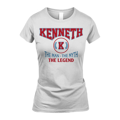 The Man The Myth The Legend Jet Style Shirt KENNETH M1-9