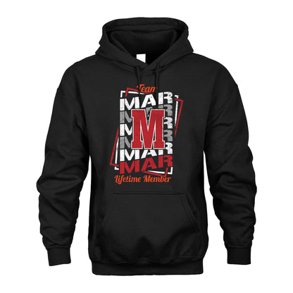 Team Your Name Lifetime Member Sporty Shirt MAR M1-25