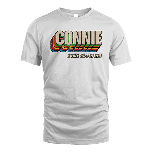 Your Name Built Different Retro Shirt CONNIE M1-26