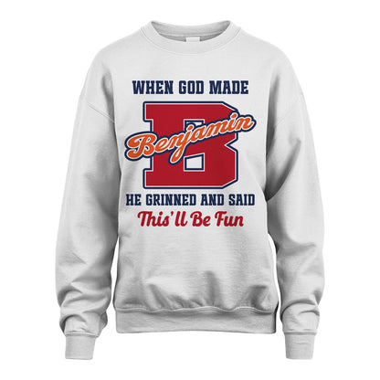 God Made Your Name Custom Shirt BENJAMIN M1-16