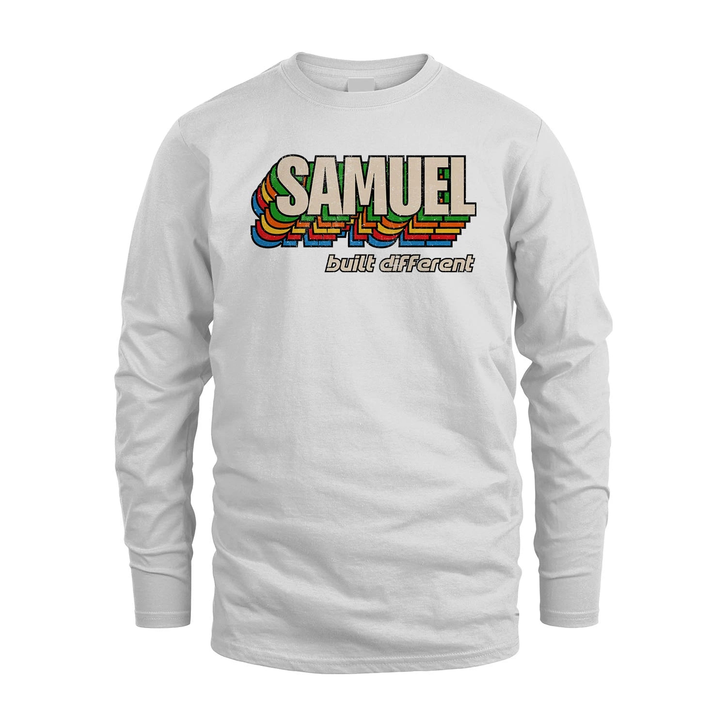 Your Name Built Different Retro Shirt SAMUEL M1-26