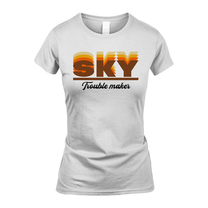Your Name Trouble Maker Funny Shirt SKY M1-34