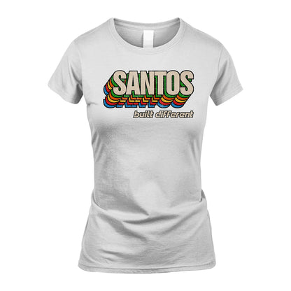Your Name Built Different Retro Shirt SANTOS M1-26
