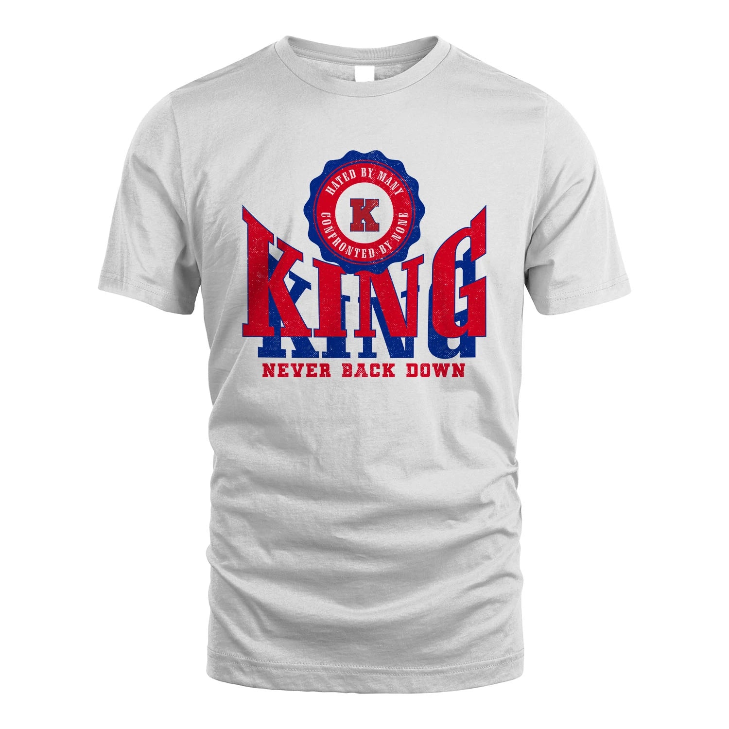 Your Name Never Back Down Shirt KING M1-33
