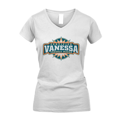Certified Your Name Trouble Maker Shirt VANESSA M1-36