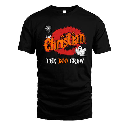 The Boo Crew Halloween Custom Name Shirt CHRISTIAN M1-22