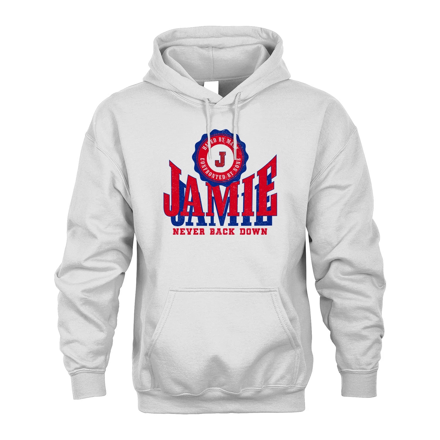 Your Name Never Back Down Shirt JAMIE M1-33