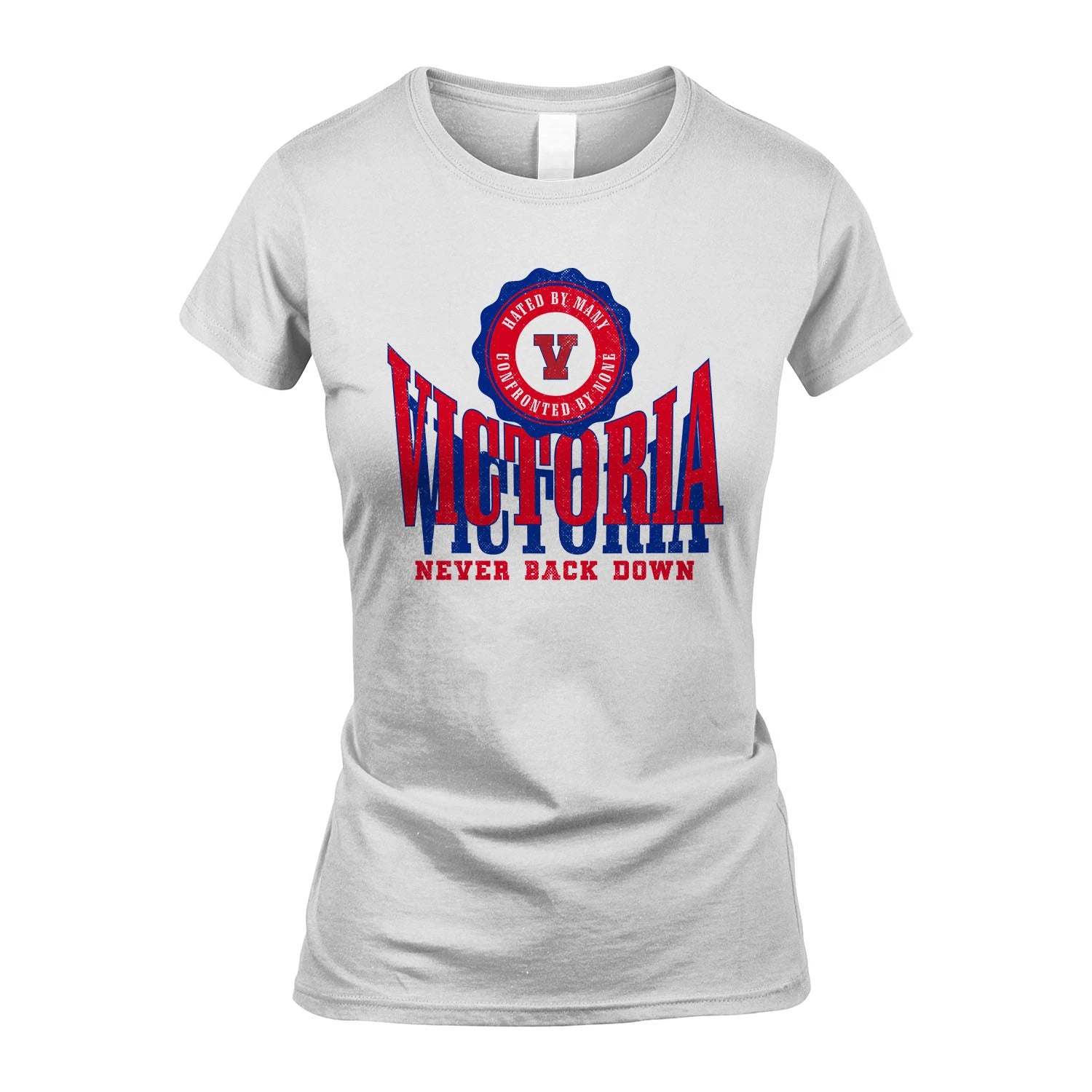 Your Name Never Back Down Shirt VICTORIA M1-33
