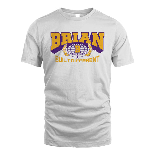 Your Name Built Different Sporty Shirt BRIAN M1-32