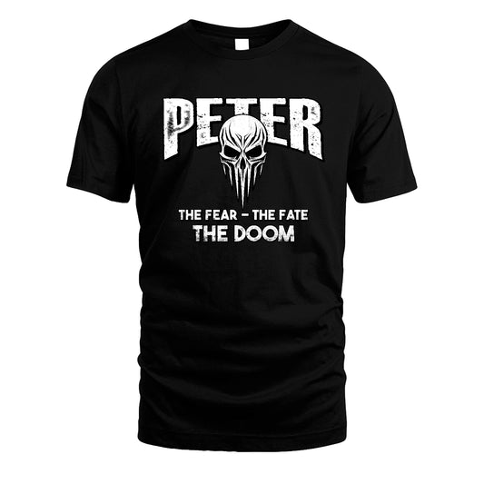 The Fear The Fate The Doom Skull Shirt PETER M1-39